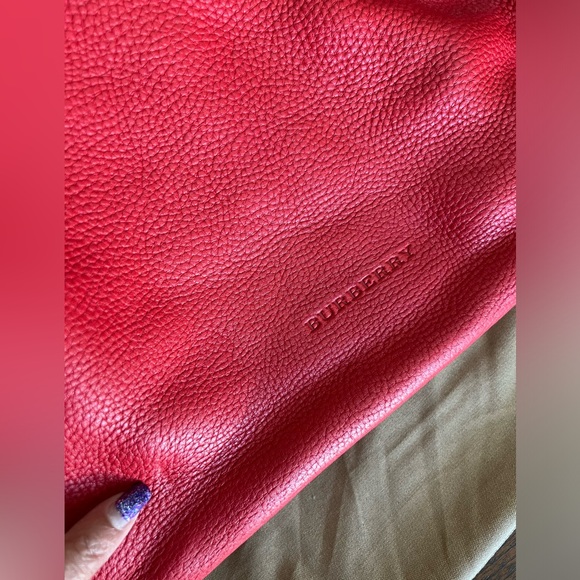 BURBERRY Maiden Tote Leather & House Check Canvas w/ Dust Bag. - Picture 10 of 17